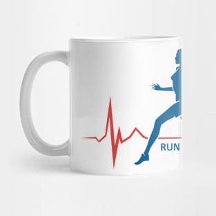 Healthy Run Emblem Mug